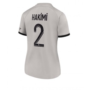 Paris Saint-Germain Achraf Hakimi #2 kläder Kvinnor 2022-23 Bortatröja Kortärmad